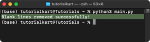 How to Remove Blank Lines from a File in Python? Examples image.