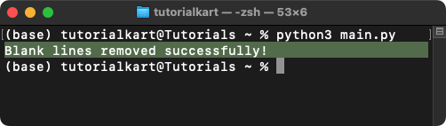 How to Remove Blank Lines from a File in Python? Examples