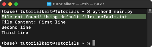 How to Handle FileNotFoundError in Python