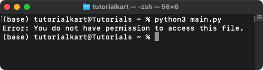 How to use try-except to Handle File Errors in Python