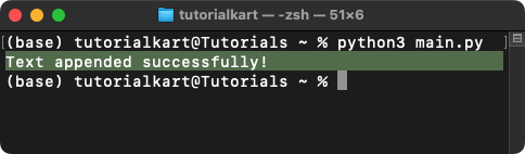 How to Append Data to an Existing File in Python? 4 Examples