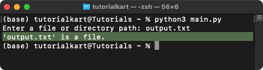 How to Check if a Given Path is a File or Directory in Python