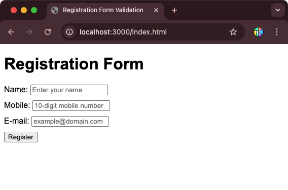 9. Javascript Functions and Events