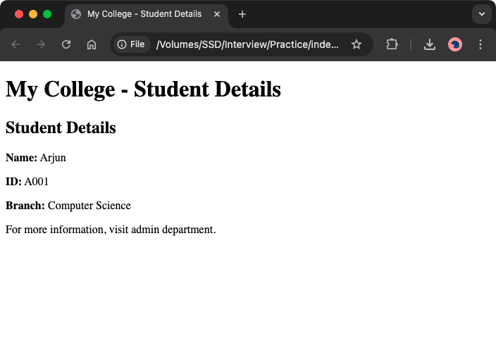 7. JavaScript Pre-defined and User-defined Objects