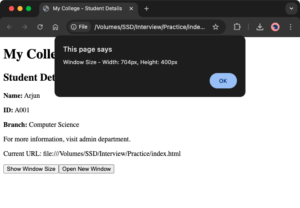 7. JavaScript Pre-defined and User-defined Objects