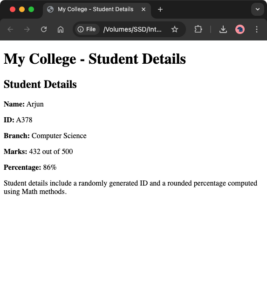 7. JavaScript Pre-defined and User-defined Objects