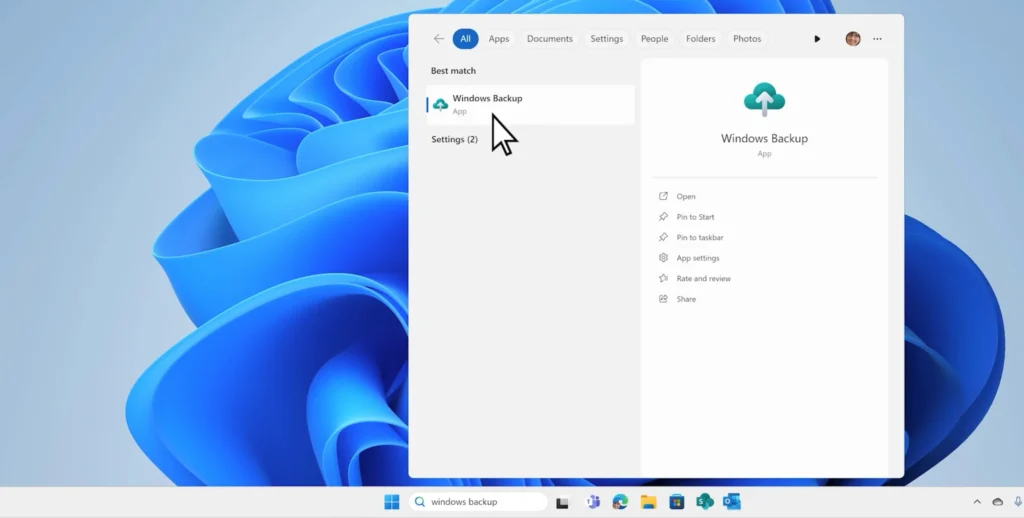 Windows 10 File Backup - Step 1