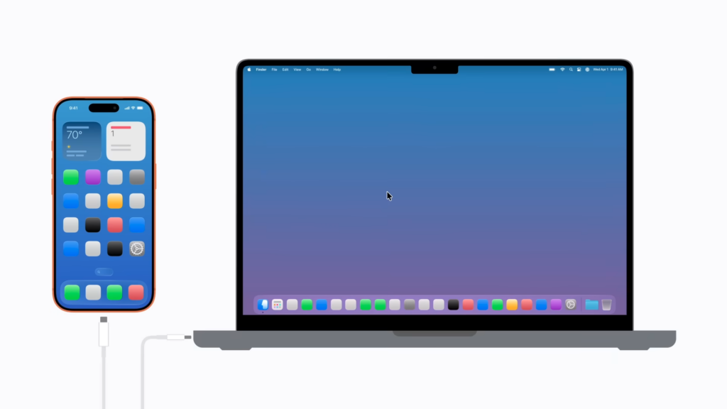Back up iPhone to a Mac